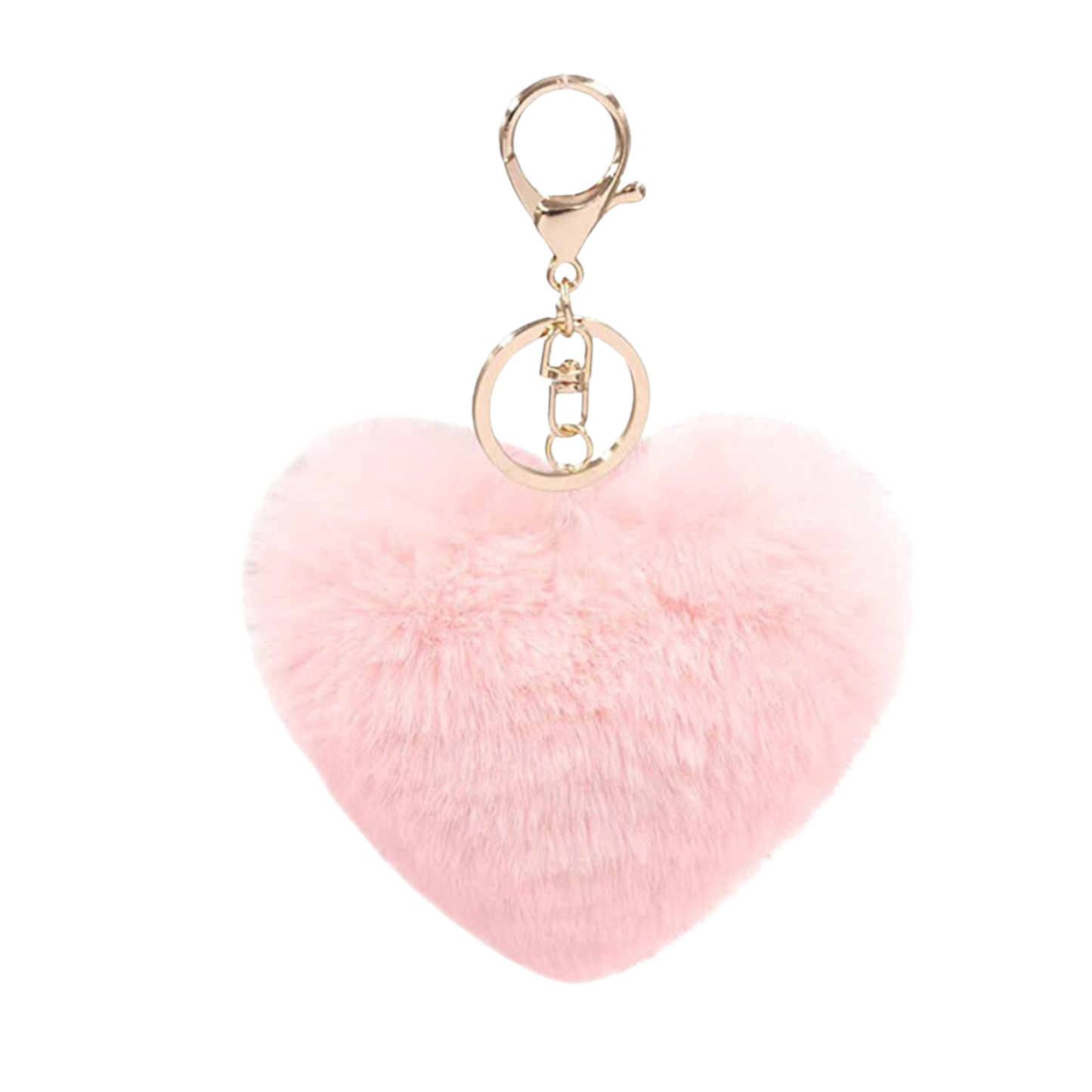 Heart-Shaped Faux Fur Keychain – Soft Plush Accessory | Gifts for Her, Unique Gift Idea