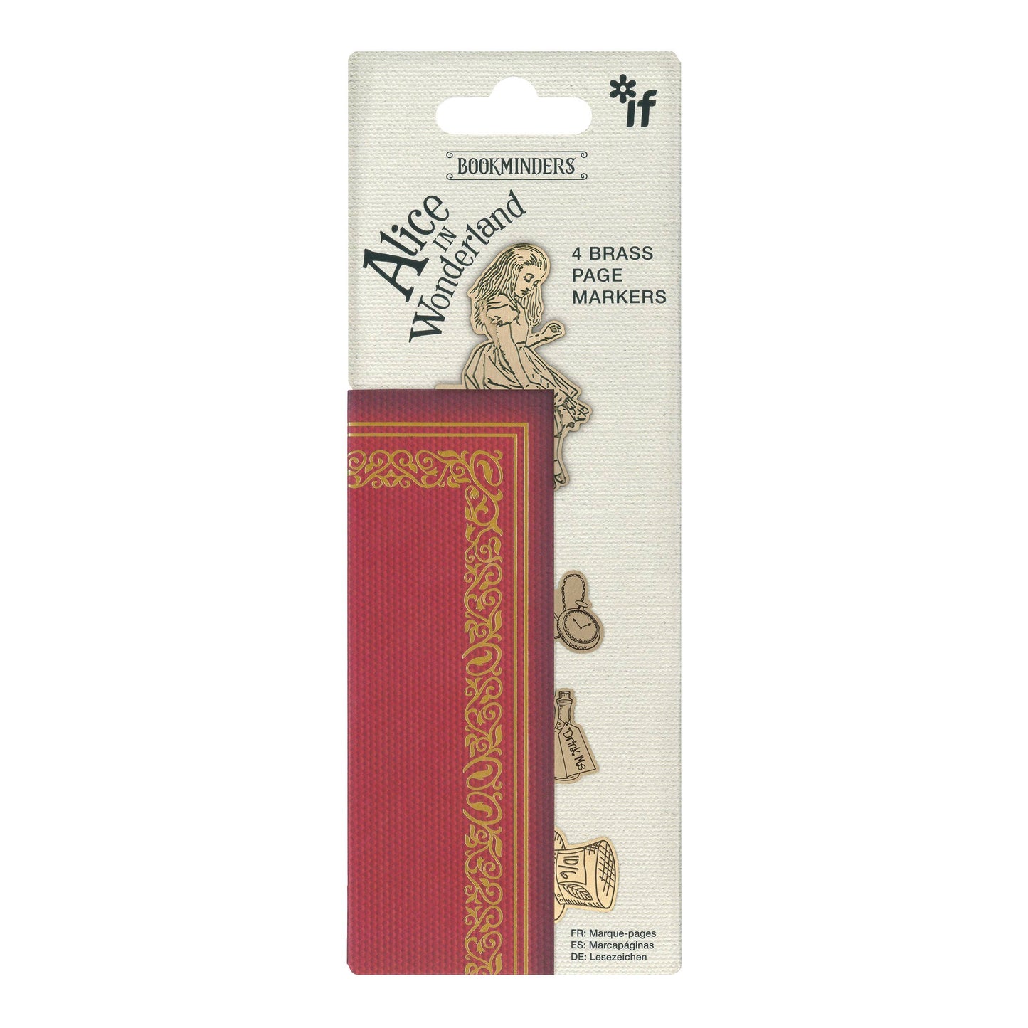 Brass Page Markers – Alice, Cat & Mouse, Moon, or Books | Unique Gifts for Book Lovers