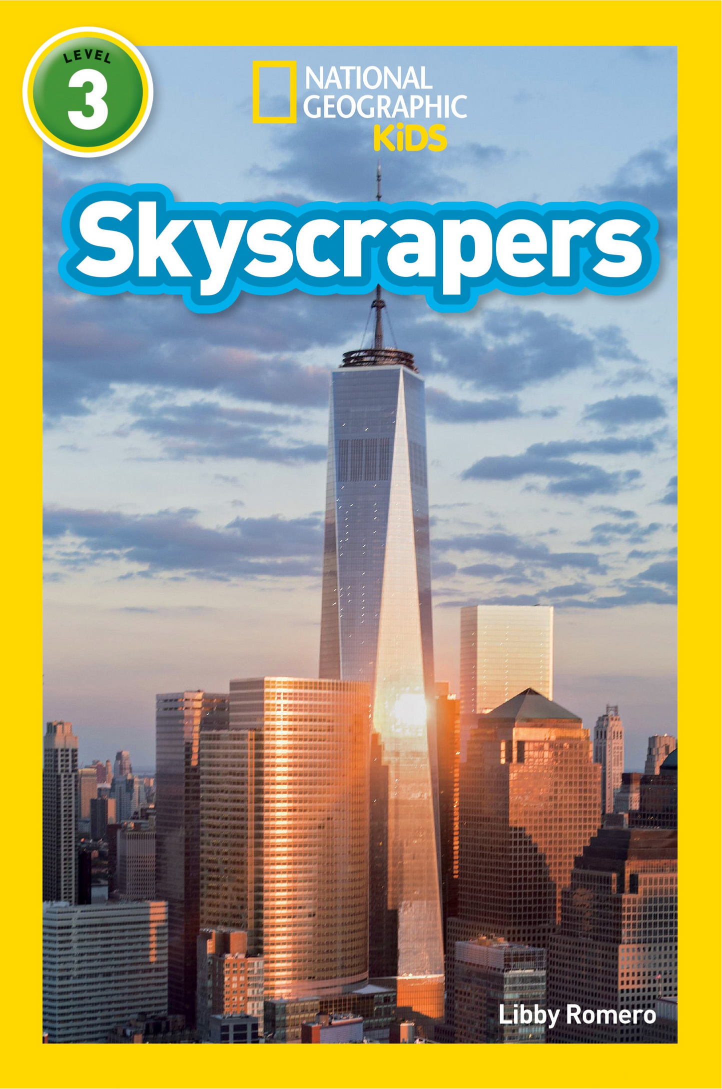 National Geographic Kids Skyscrapers book with a photo of One World Trade Center