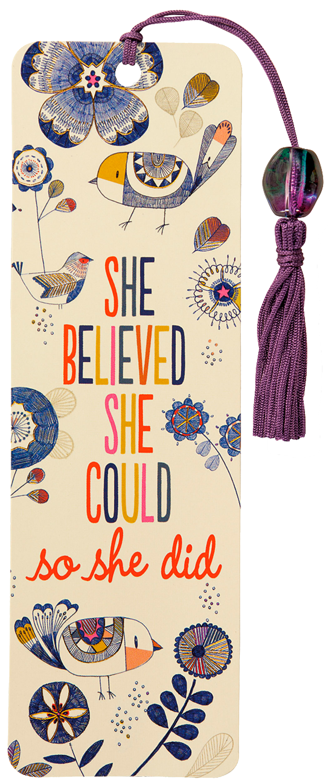 She Believed She Could Beaded Bookmark