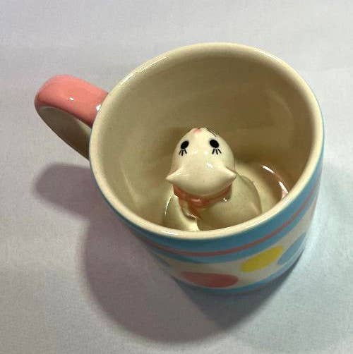 Baby Cup with Peek-a-Boo Kitty – 5 oz Ceramic Mug | Unique Gifts for Kids