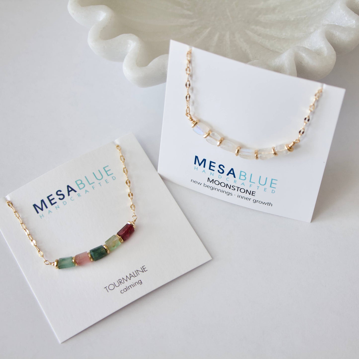 Tourmaline Collar Necklace – Multicolor Nugget Stones | Unique Gifts for Her