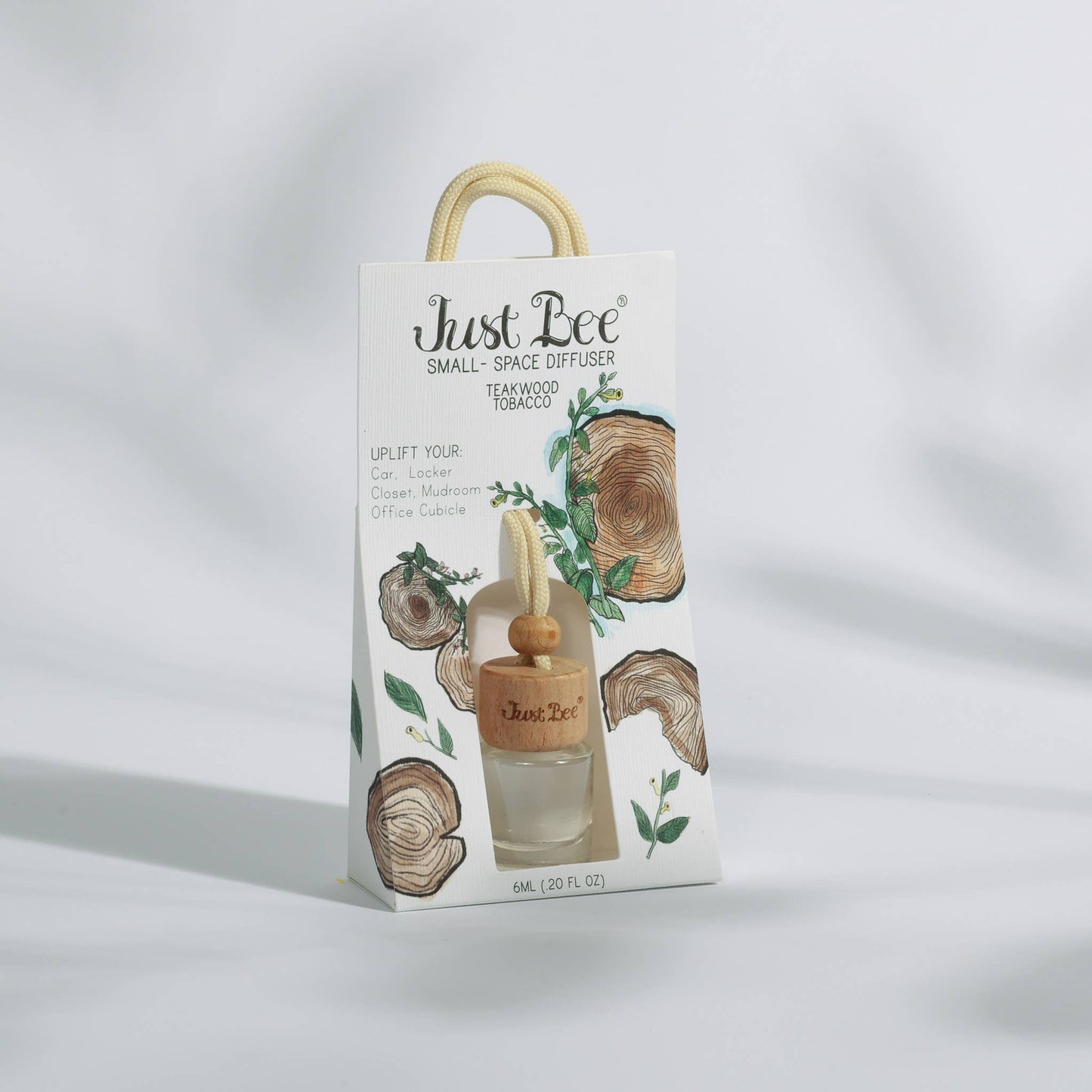Hanging Diffuser with Teakwood Tobacco Scent – Small Space Freshener | Unique Gifts