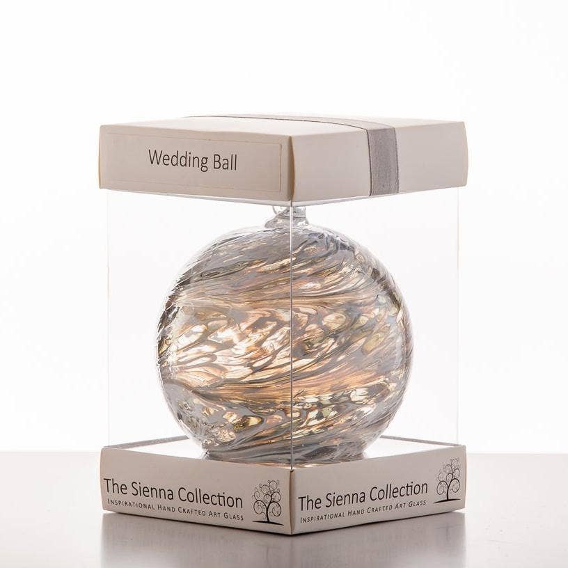 4-Inch Friendship Ball - Wedding - Pastel Silver
