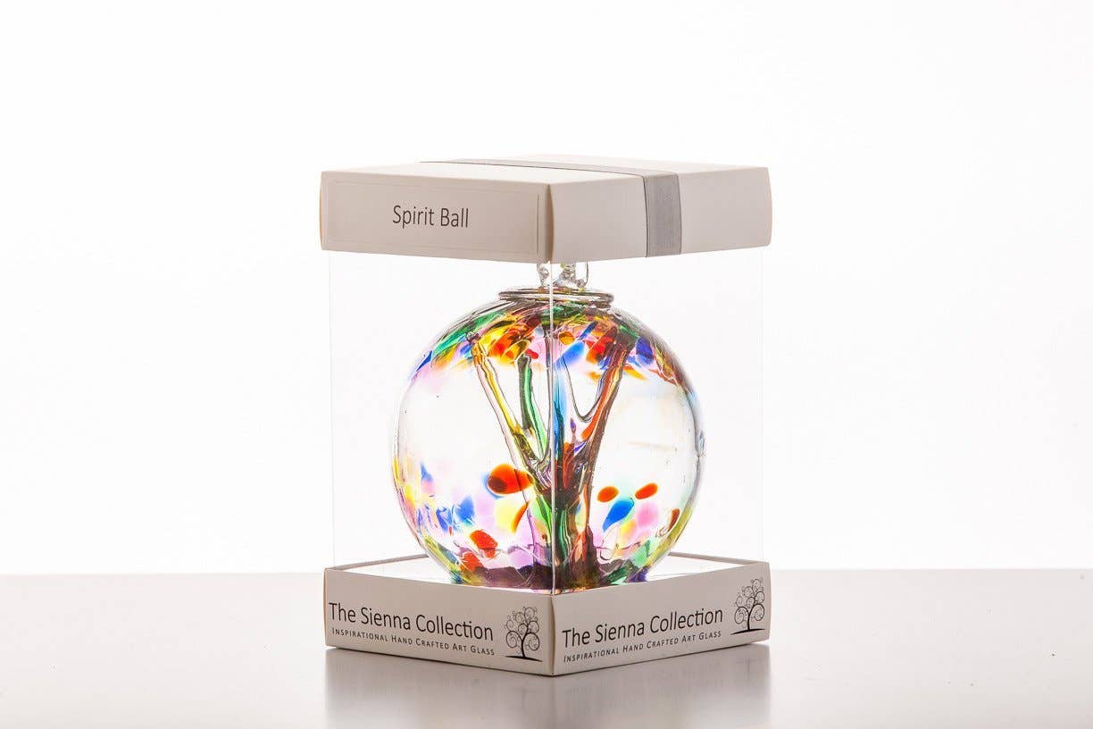 Glass Spirit Ball – 10cm Multicoloured | Unique Gifts, Birthday Gift Ideas