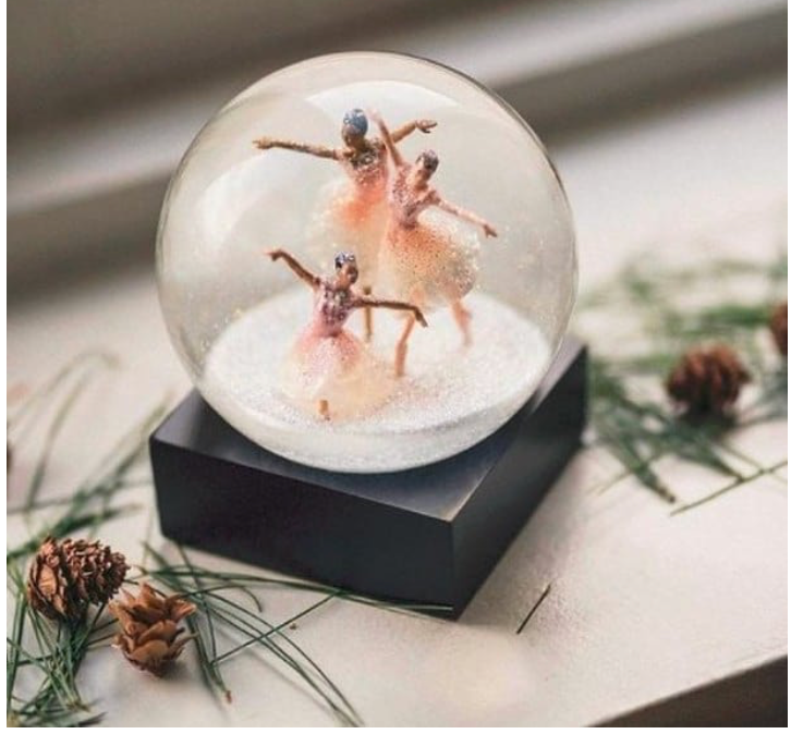 Three Dancers Snow Globe