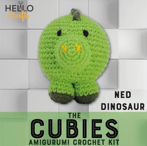 Knitty Critters - Cubies - Ned Dinosaur