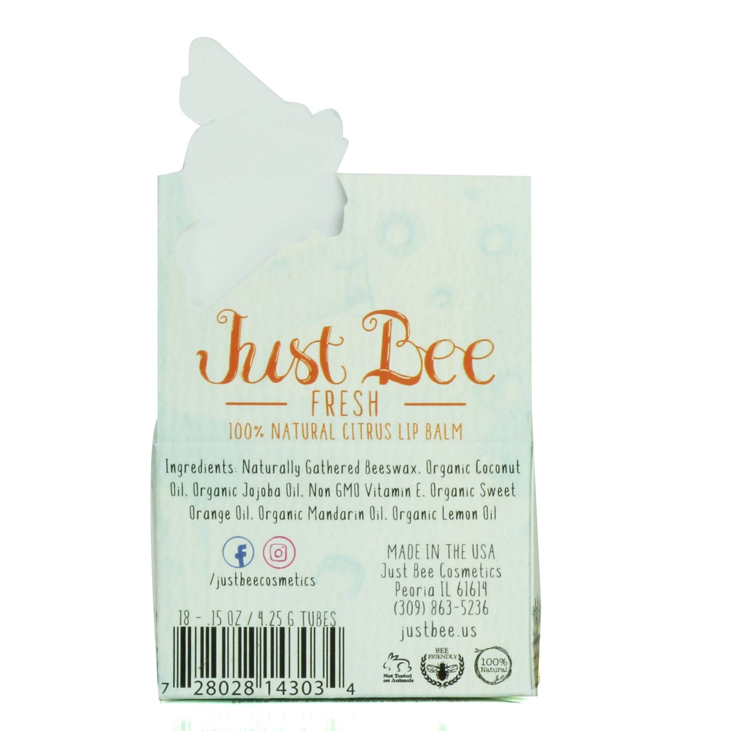 Citrus Lip Balm with Organic Beeswax – Just Bee Fresh | Unique Gifts for Her
