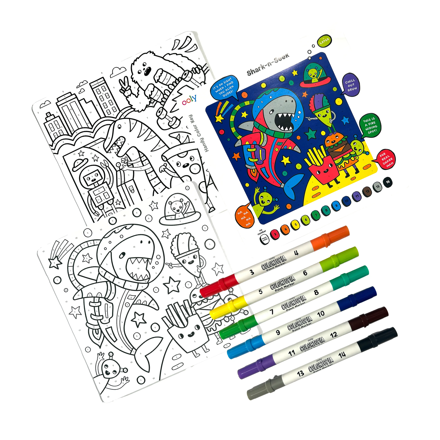 Color by Number Paint Marker Kit – Epic Adventure | Unique Gifts for Kids