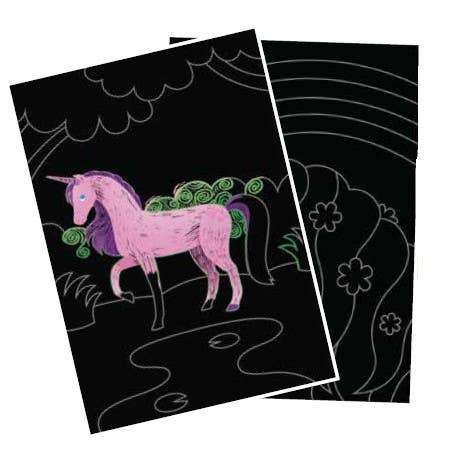 Scratch & Scribble Art Kit – Magical Unicorns | Unique Gifts for Girls, DIY Craft Kit