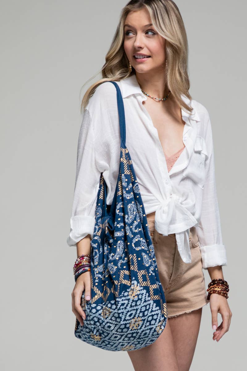 Hand Block Ethnic Print Bag β Lightweight Boho Style