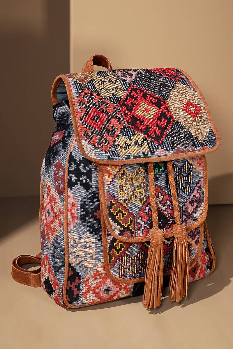 Bordeaux Handmade Backpack