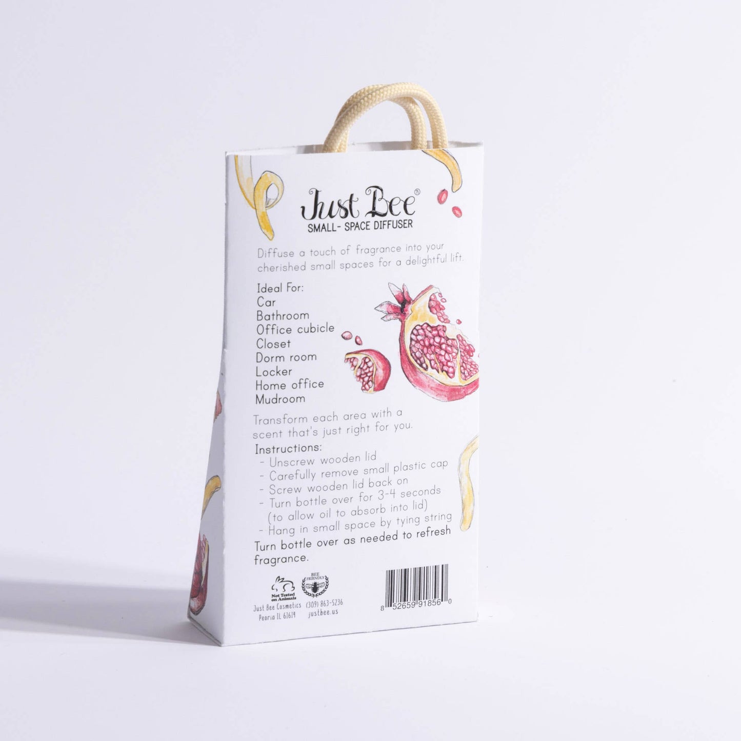 Hanging Diffuser with Wooden Lid – Pomegranate & Lemon Rind | Unique Gifts for Her