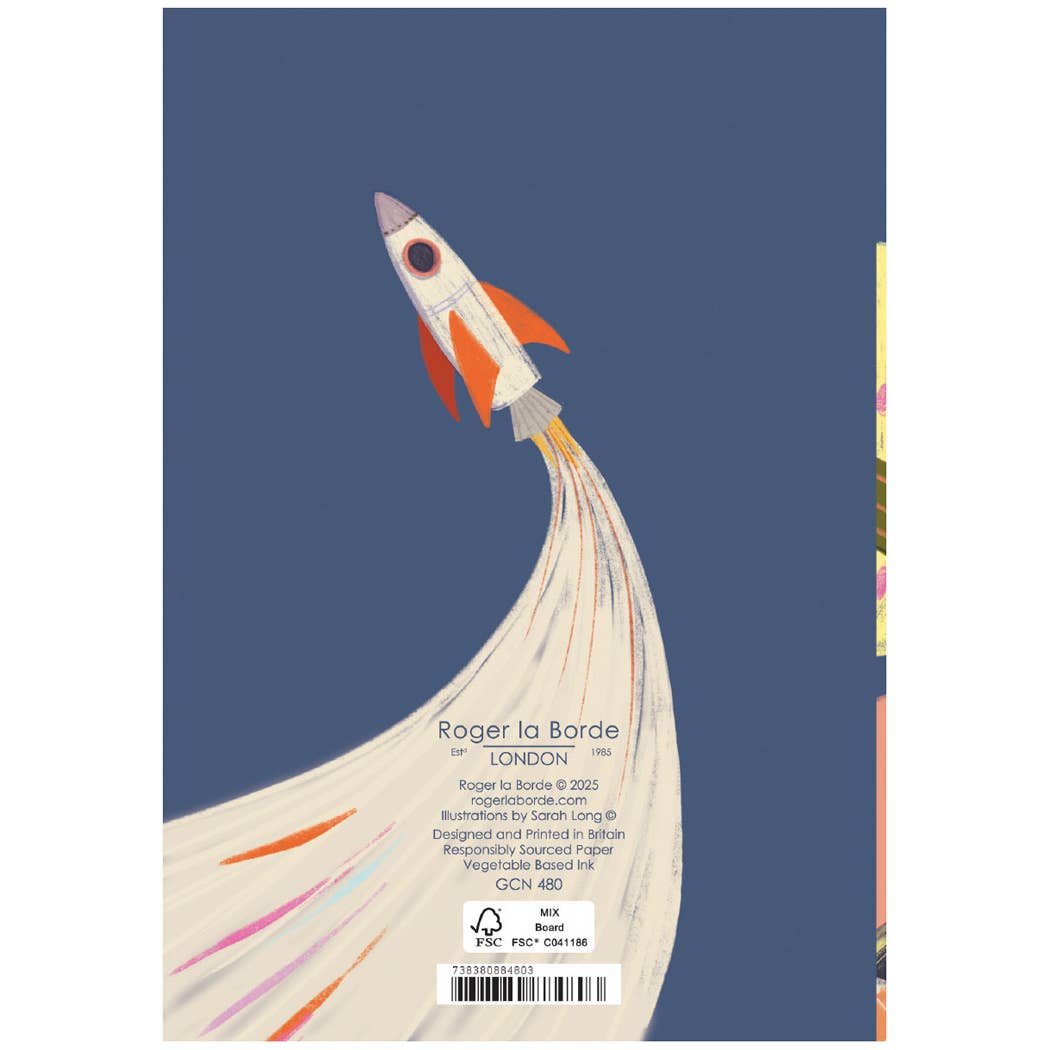 Rocket Birthday Petite Card single - GCN 480