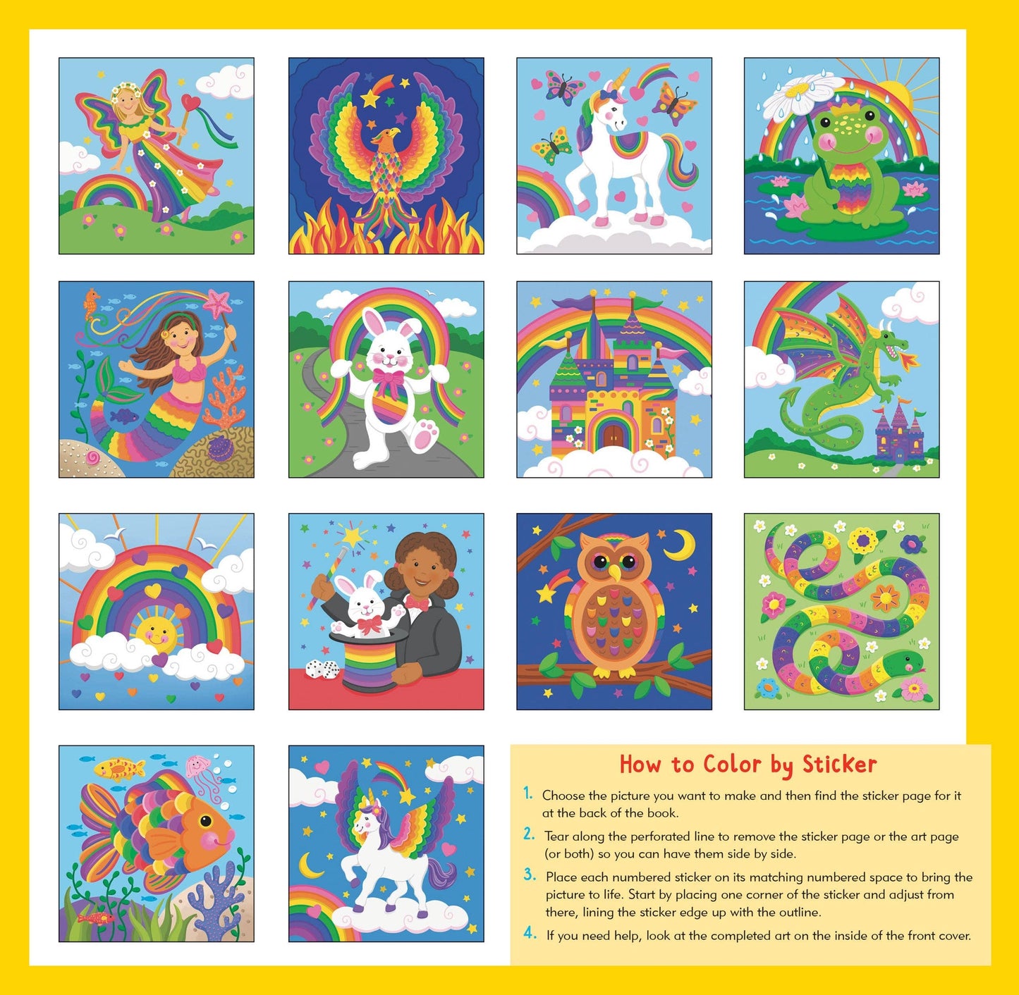 Color-by-Sticker Book – Rainbow Magic Edition | Gifts for Girls, Unique Gifts