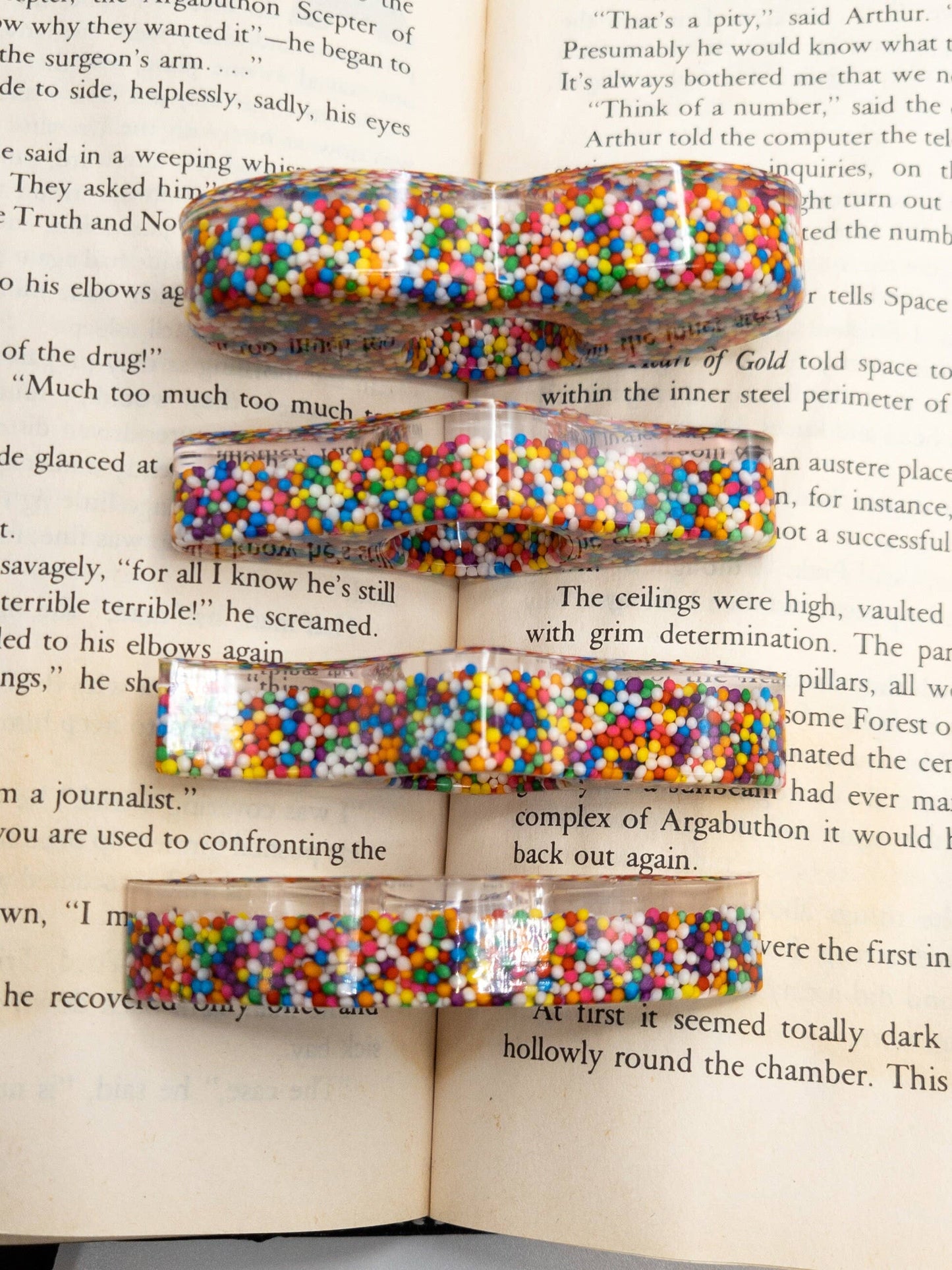 Rainbow Sprinkle Book Page Holder, Thumb Page Holder