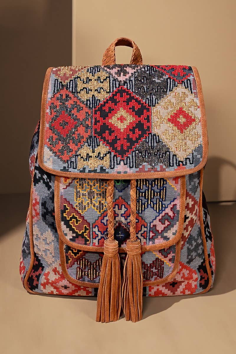 Bordeaux Handmade Backpack
