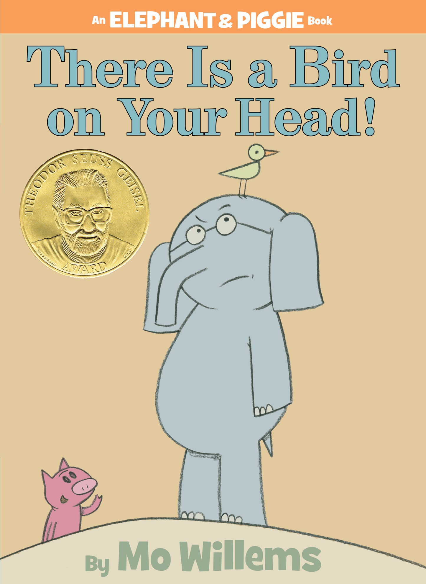 Cover of children's book featuring an elephant with a bird on its head and a pig beside it