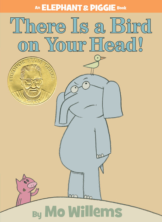 Cover of children's book featuring an elephant with a bird on its head and a pig beside it