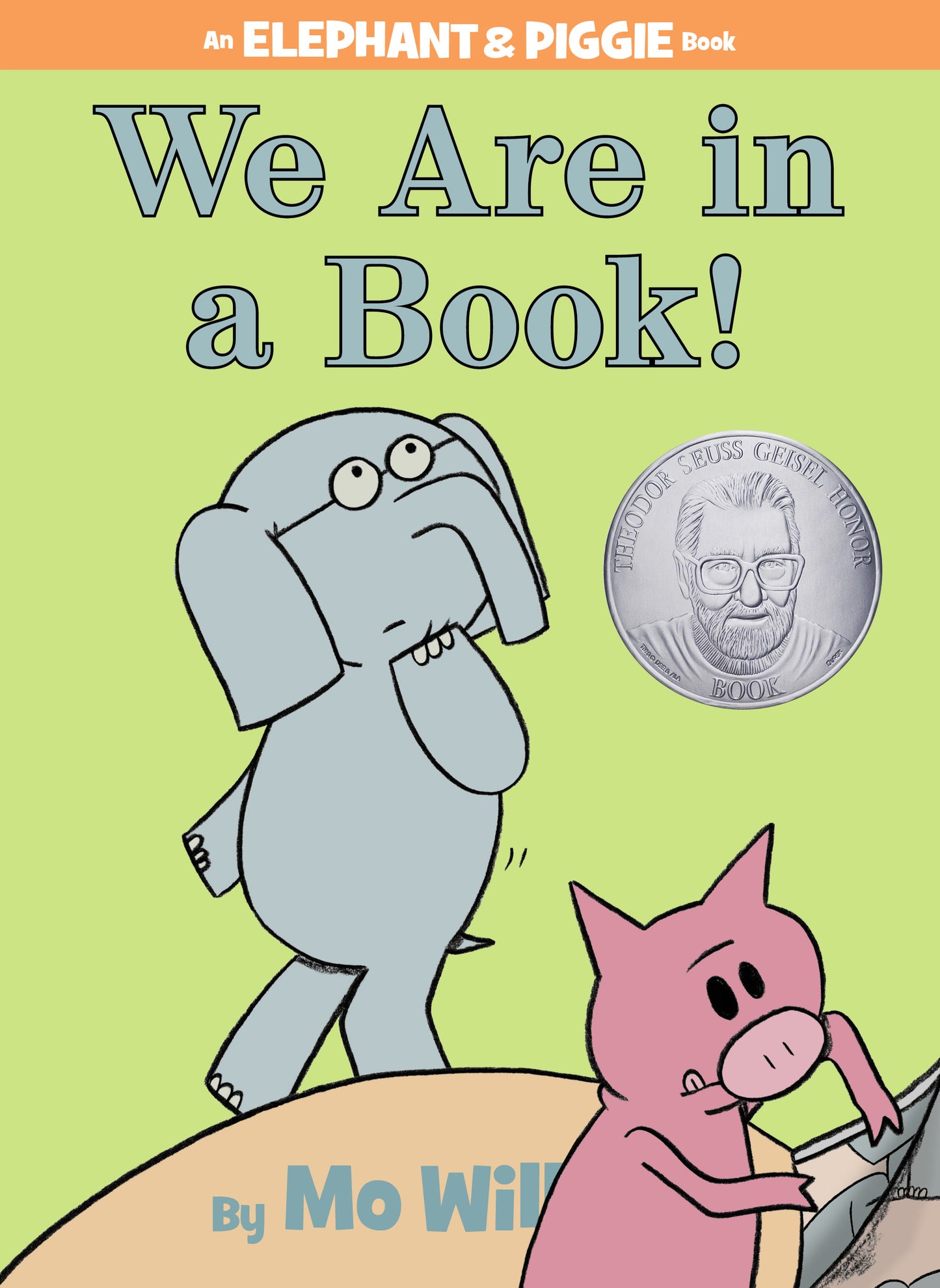 Children's book cover featuring Elephant and Piggie characters in playful poses