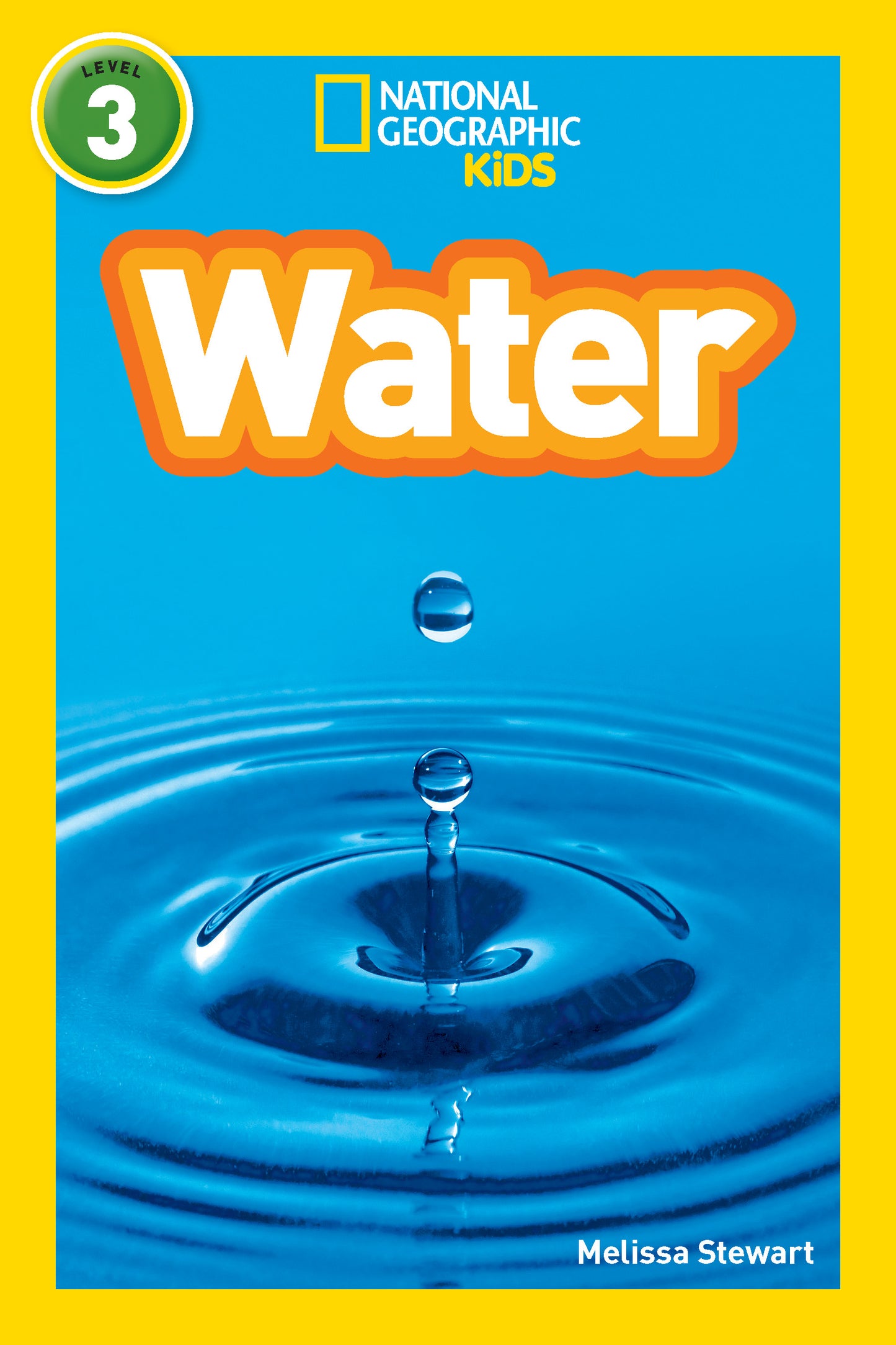 National Geographic Kids book about water with blue cover and water droplet image