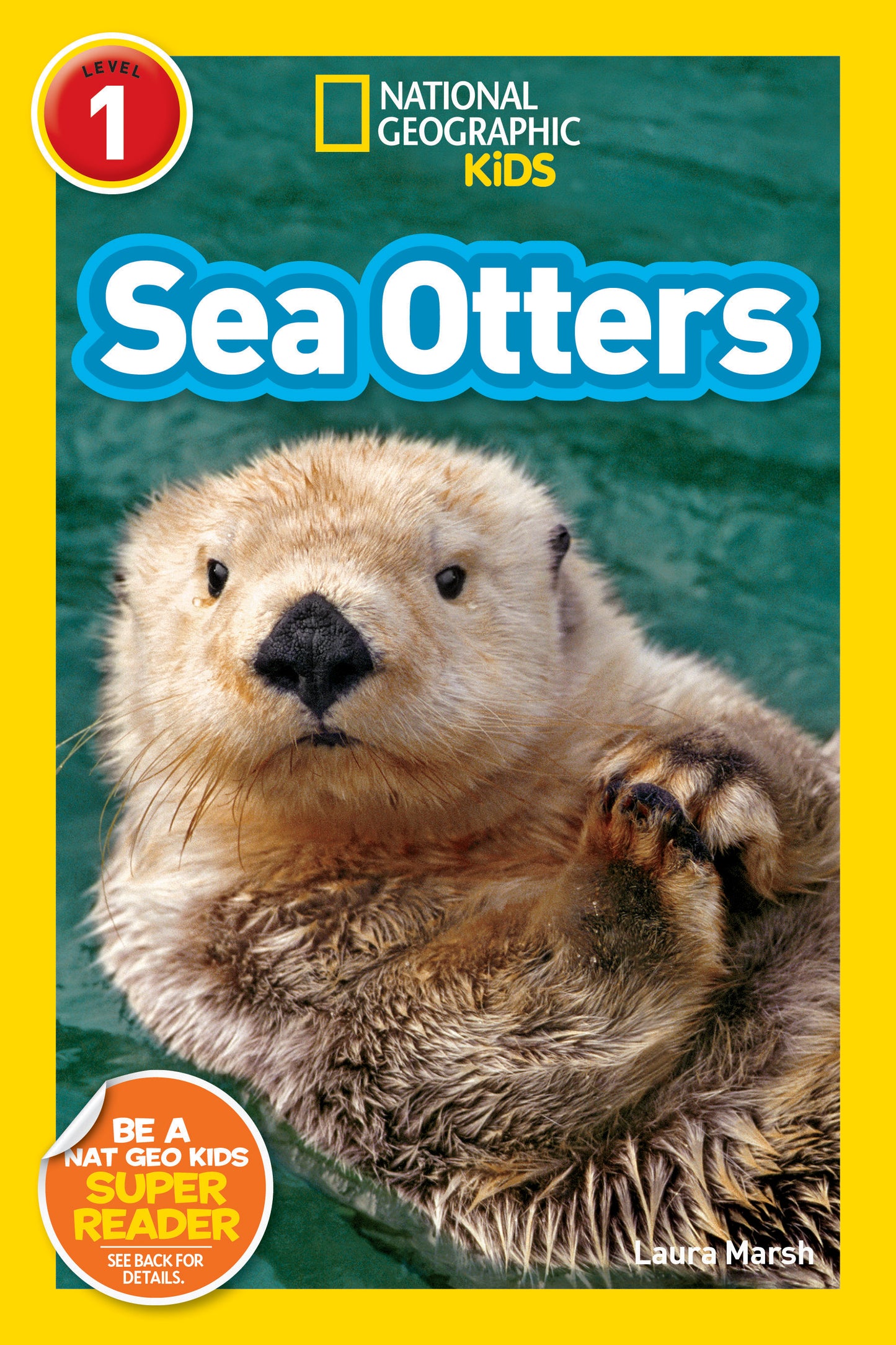 Cover of National Geographic Kids Sea Otters book featuring a sea otter floating in water