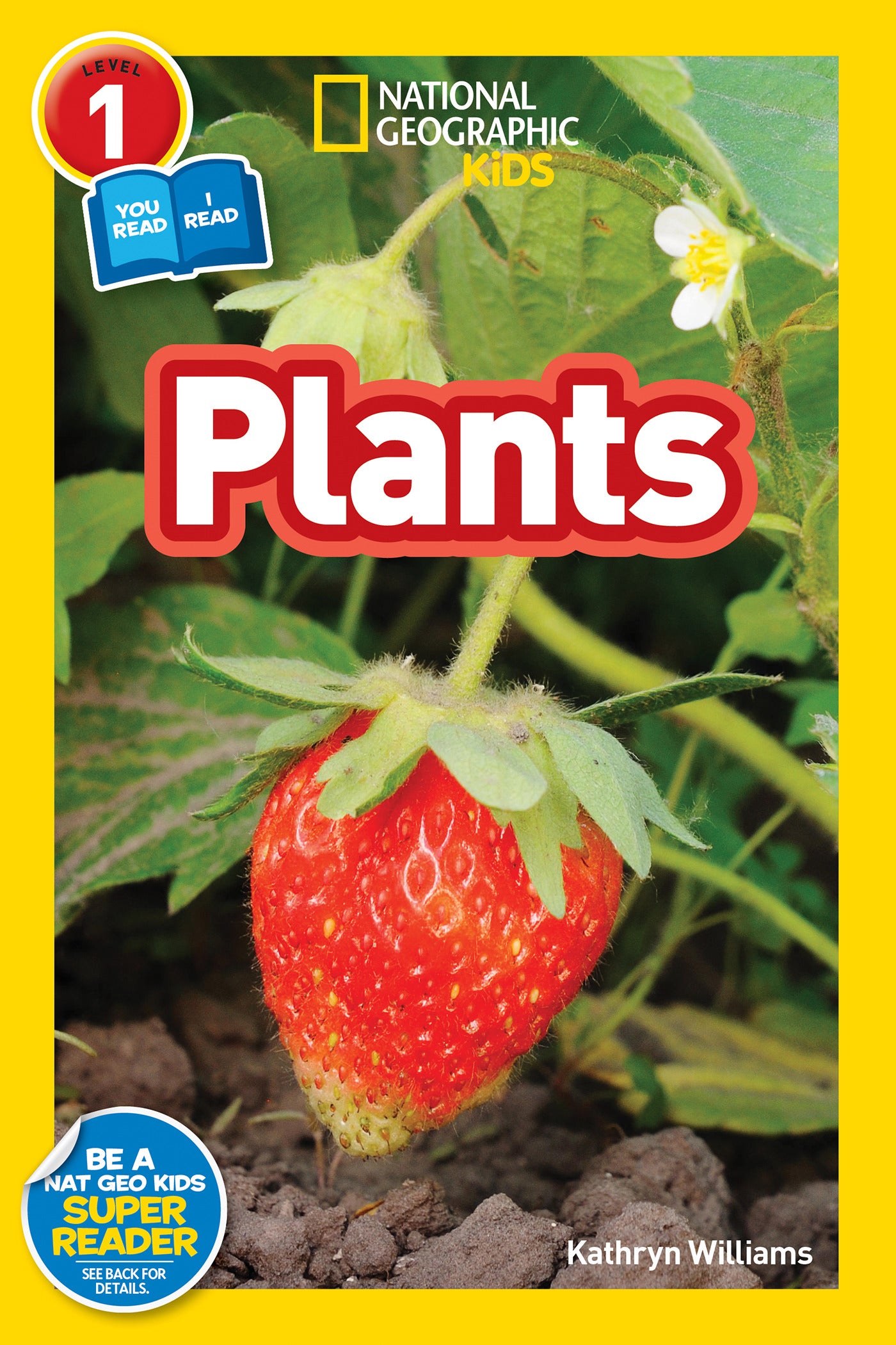 Children's educational book with a strawberry on the cover