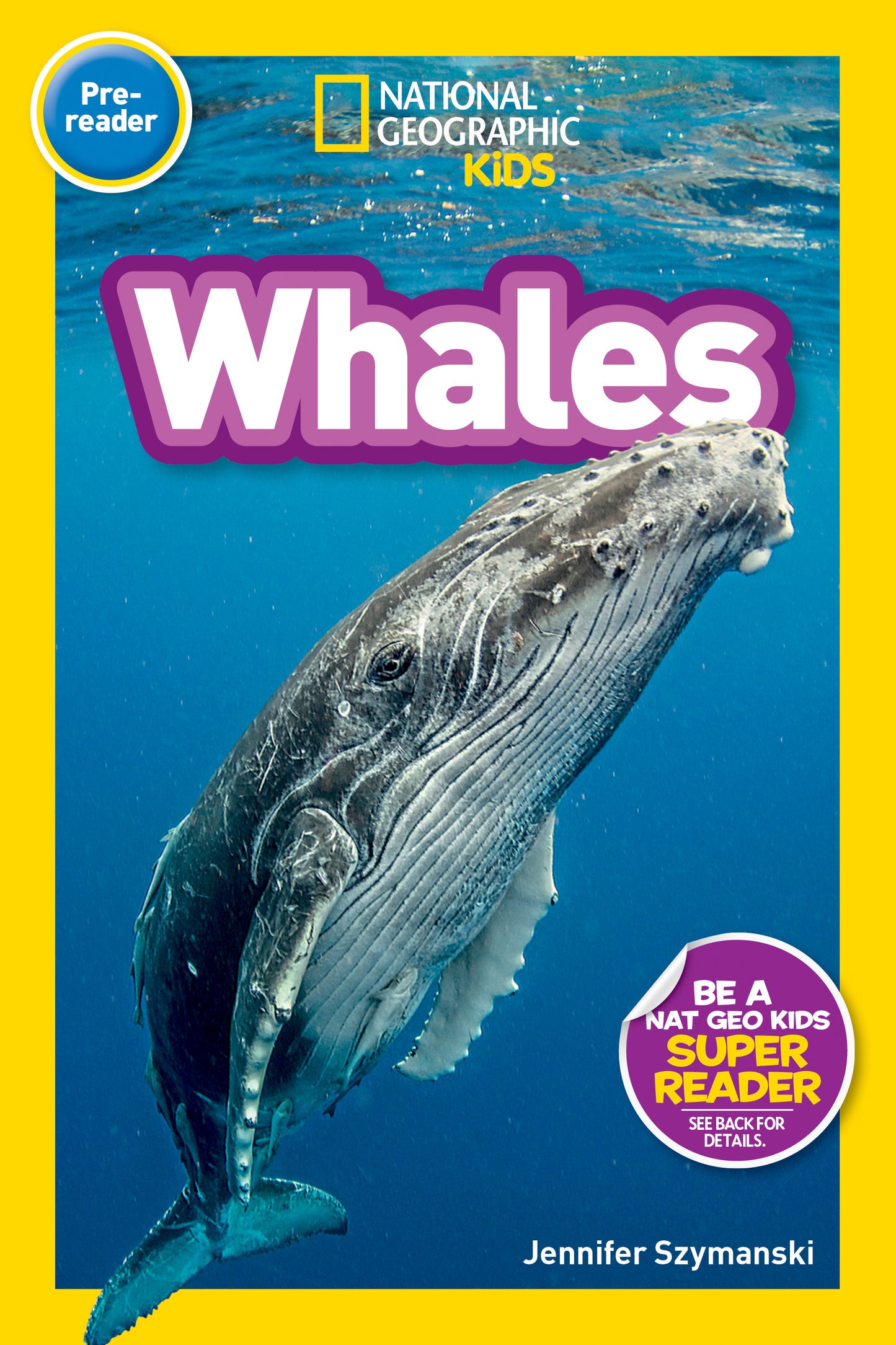 National Geographic Kids pre-reader book about whales with ocean photo cover