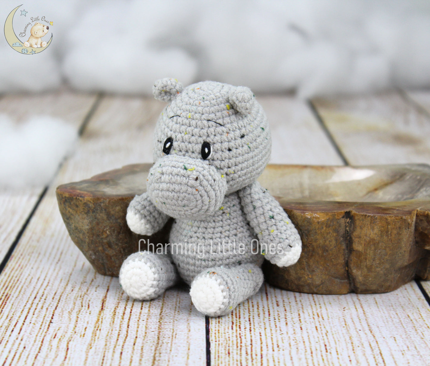 Handmade Crochet Hippo