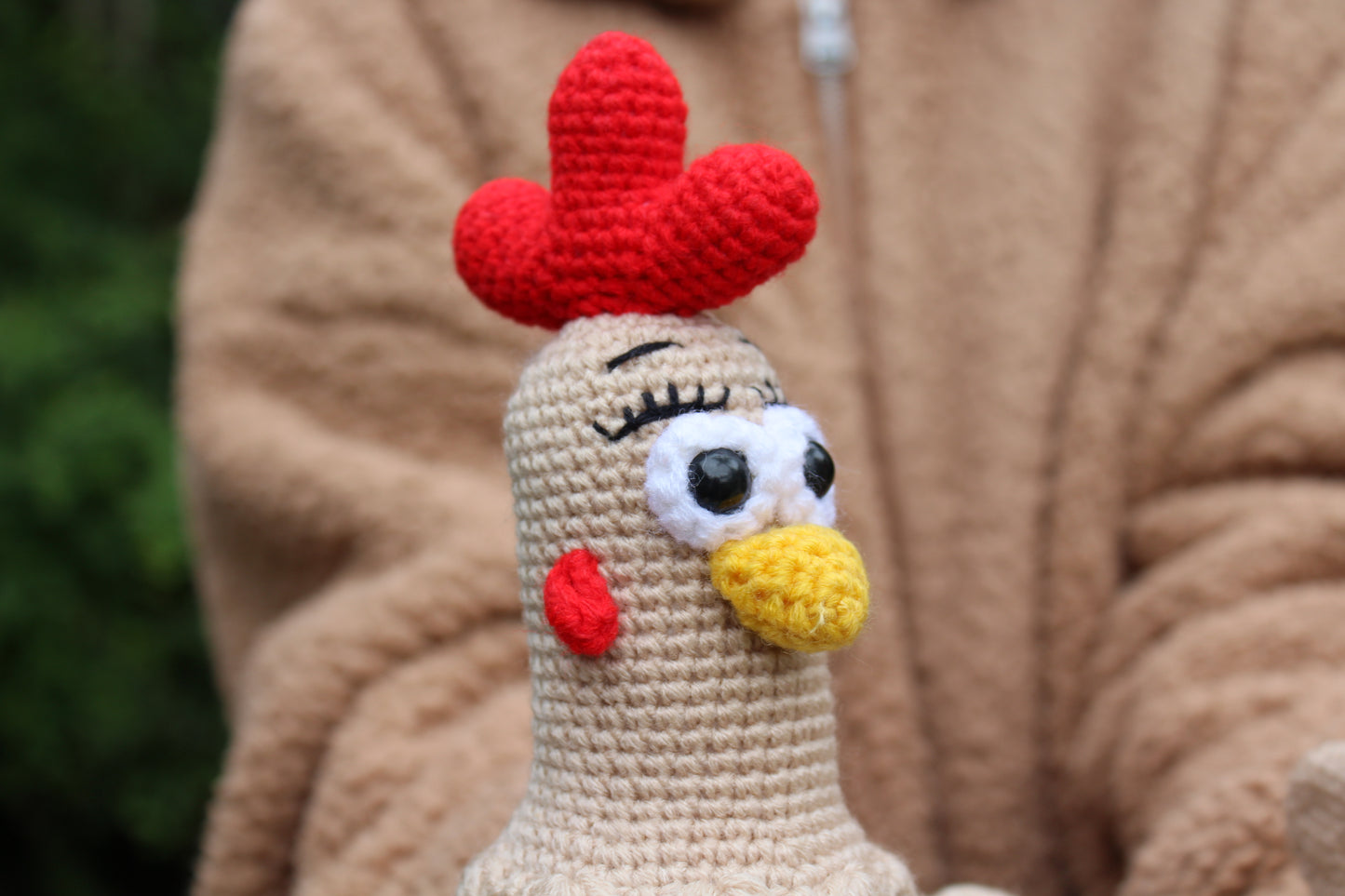 Crochet Chicken - Handmade 11"