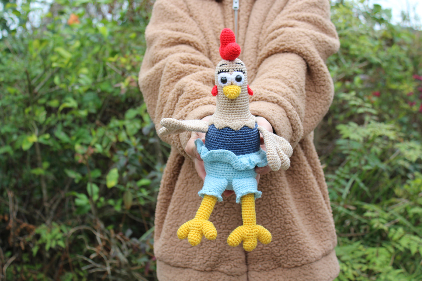 Crochet Chicken - Handmade 11"