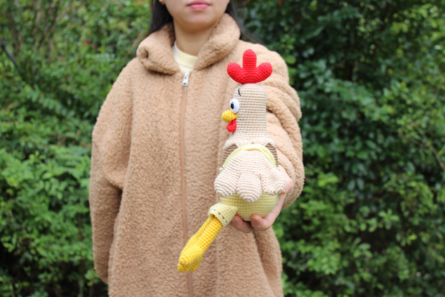Crochet Chicken - Handmade 11"
