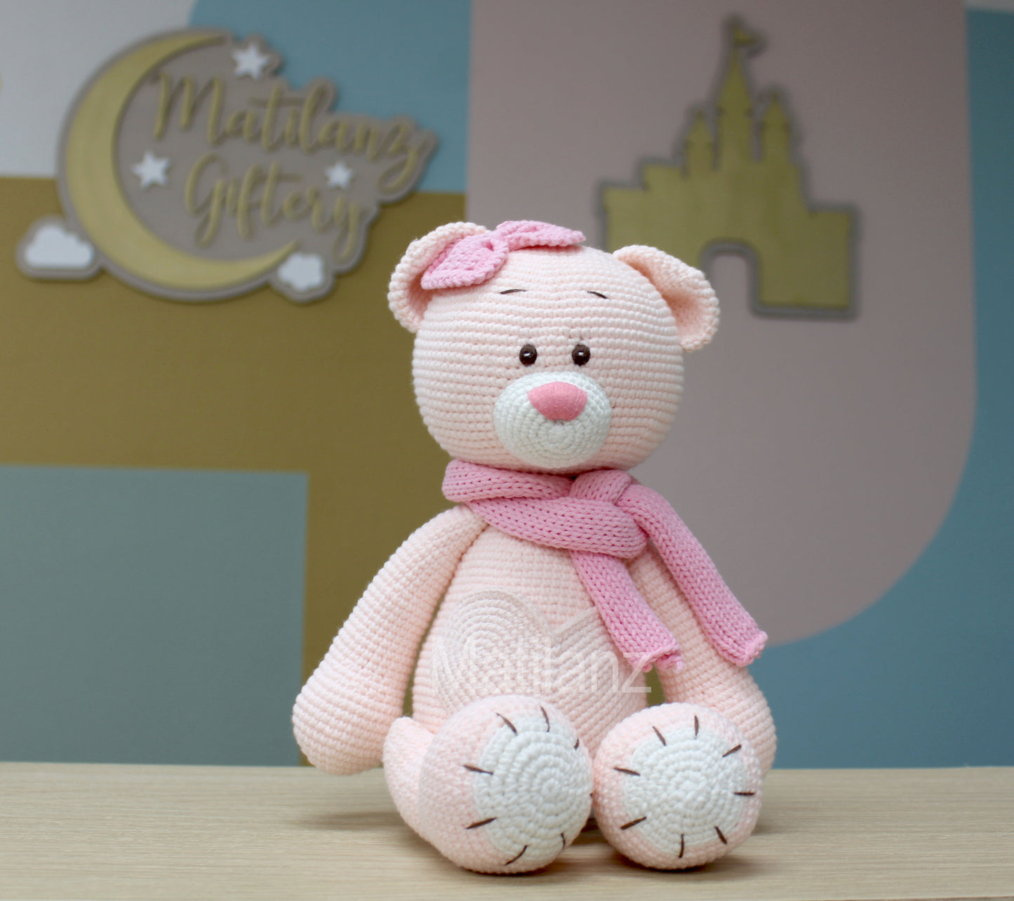 Crochet Bear with Pocket - 15''