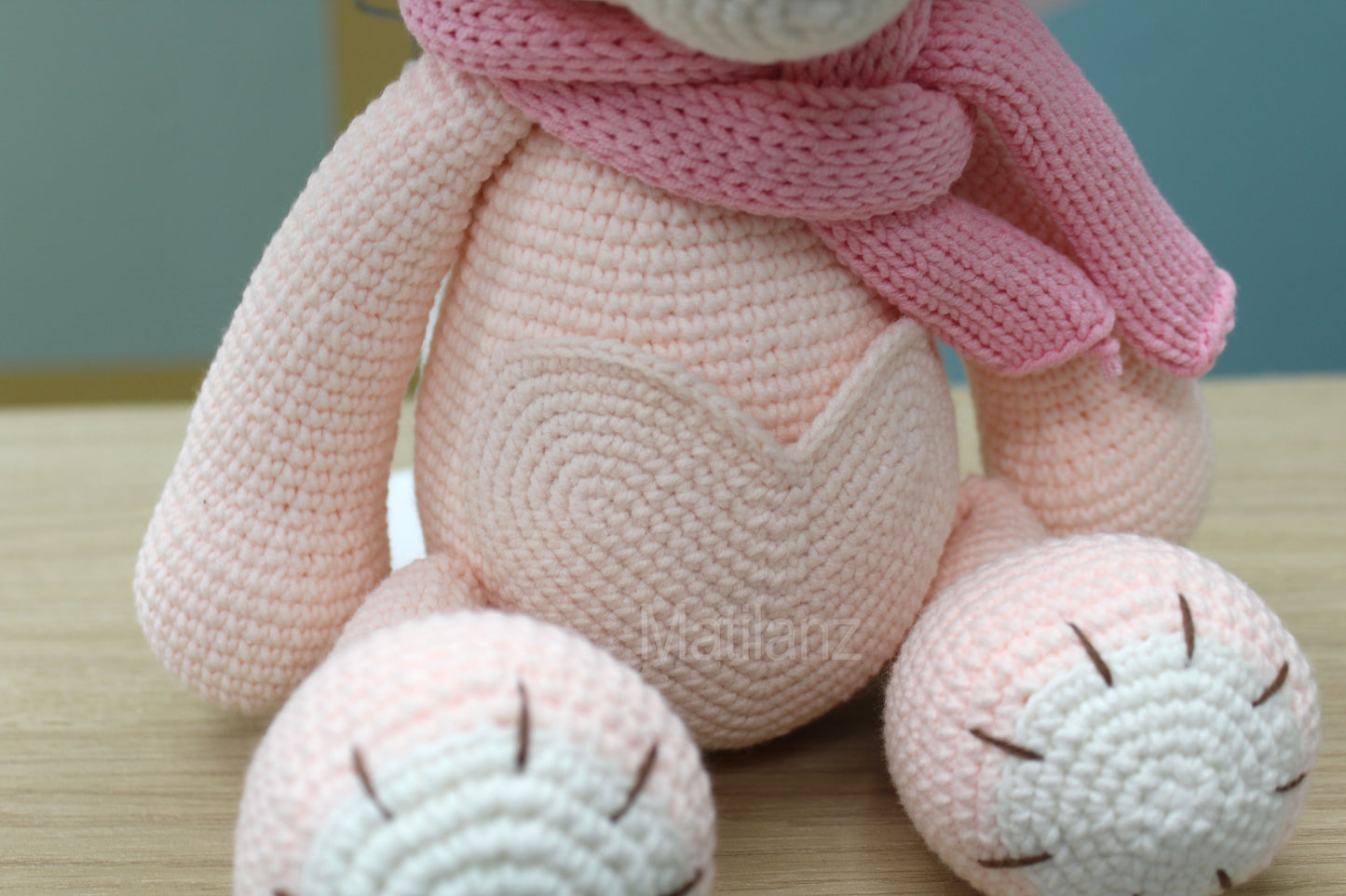 Crochet Bear with Pocket - 15''
