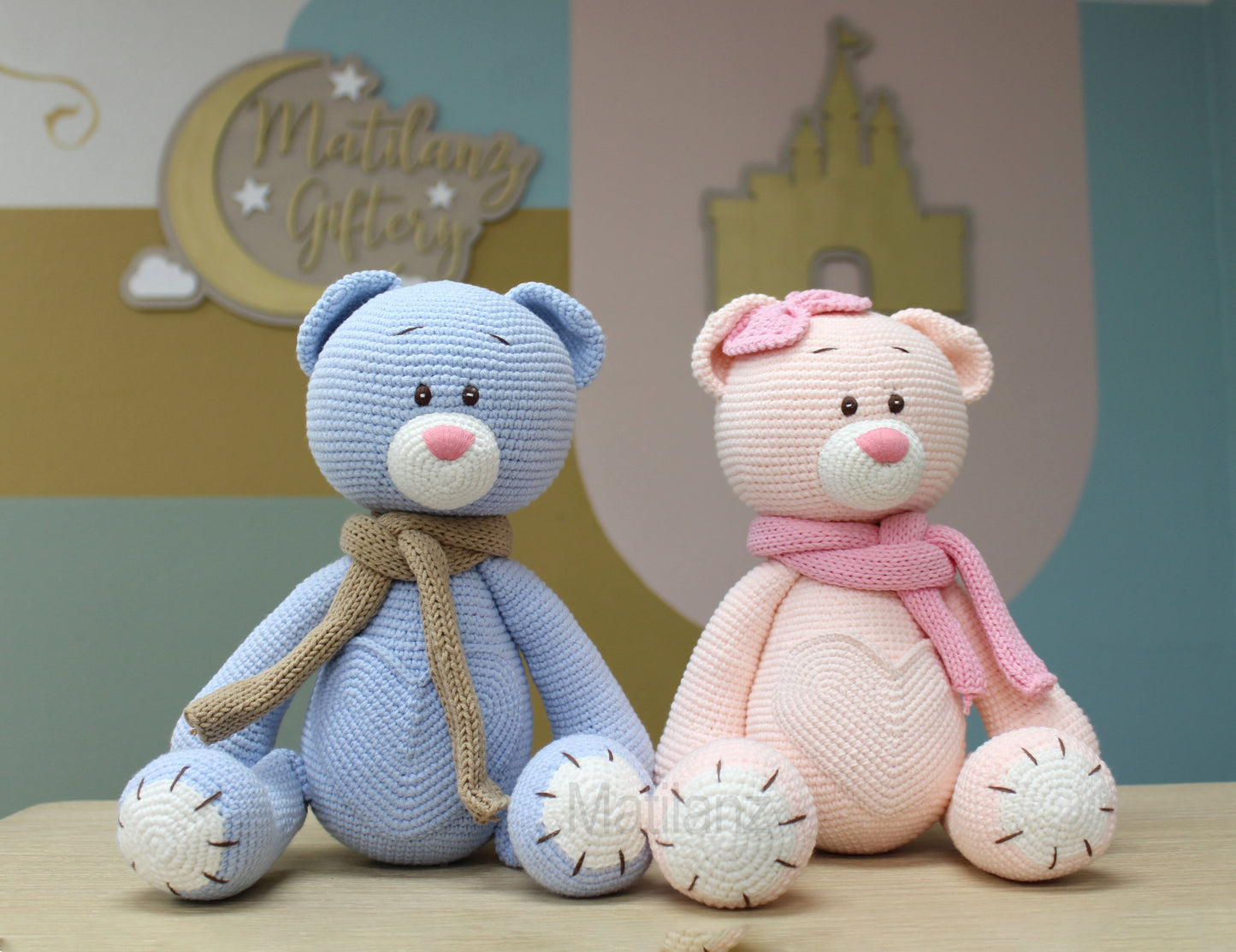 Crochet Bear with Pocket - 15''
