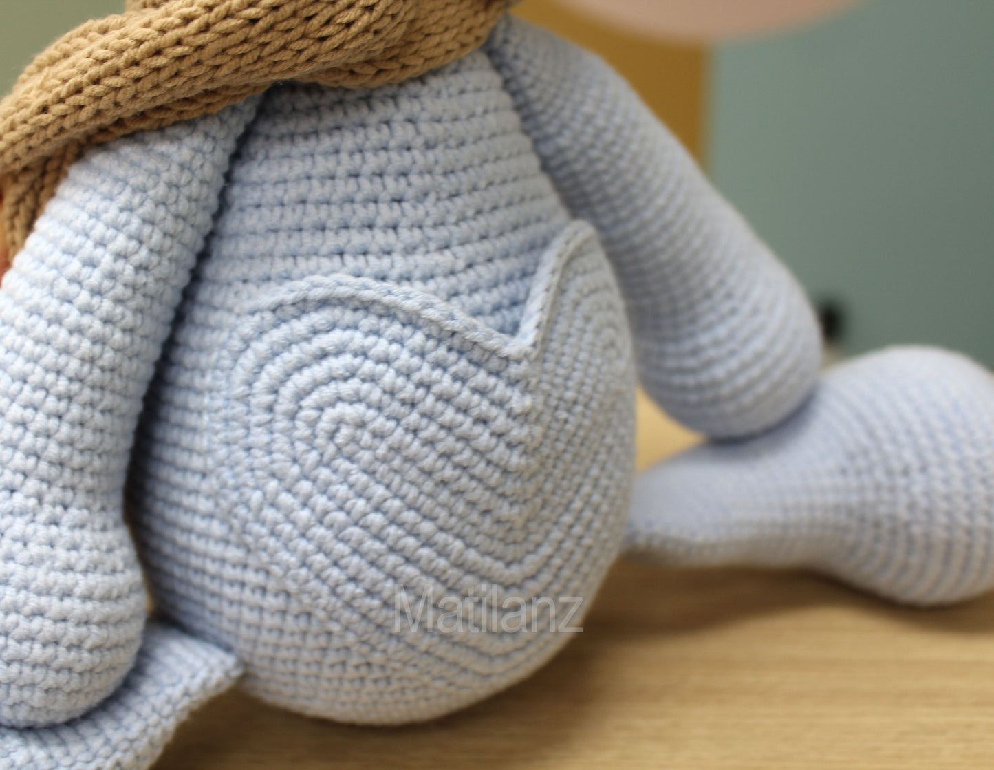 Crochet Bear with Pocket - 15''