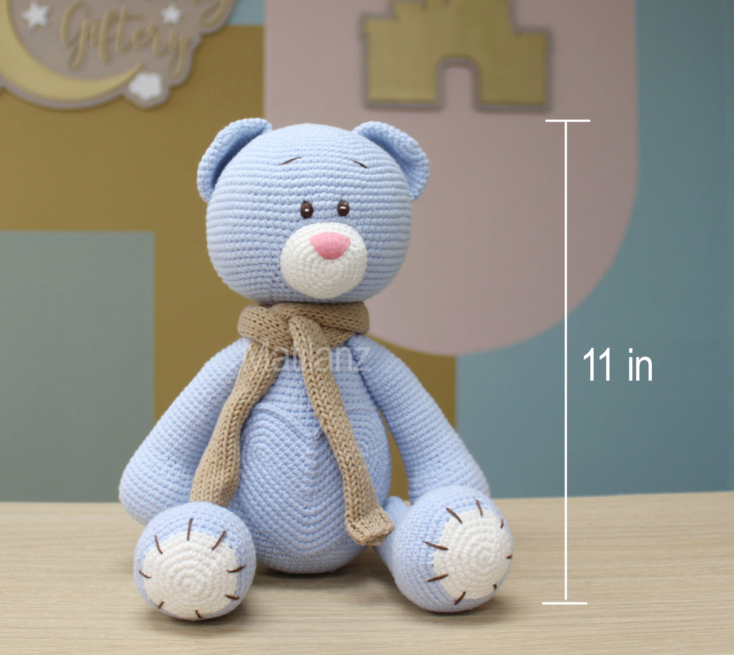 Crochet Bear with Pocket - 15''