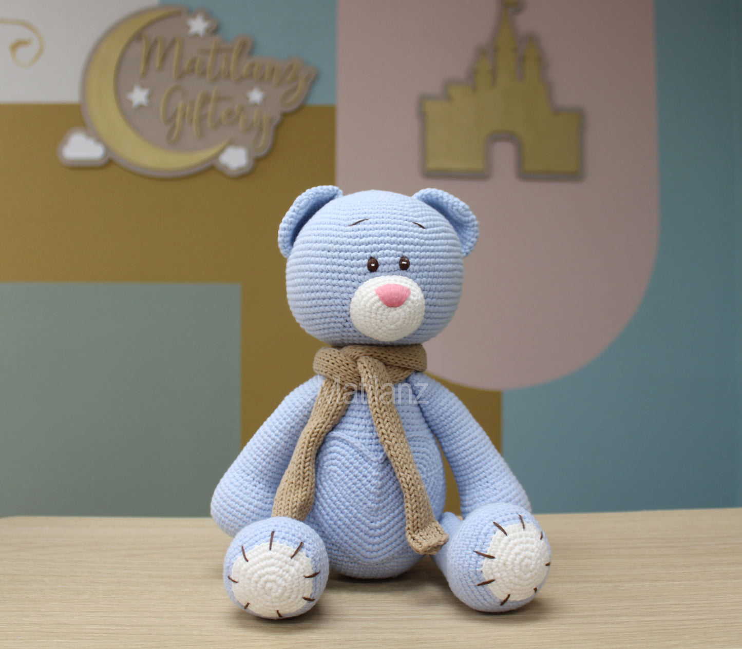 Crochet Bear with Pocket - 15''