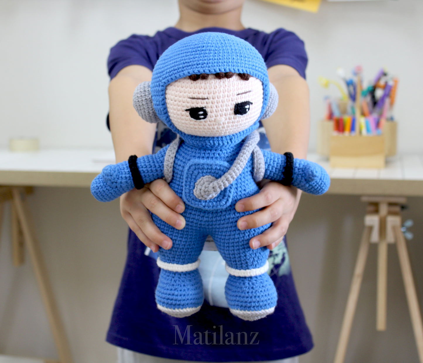 Peluche de astronauta espacial, astronauta tierno con mochila móvil, peluche espacial para niños, astronauta de peluche de crochet, regalos para niños