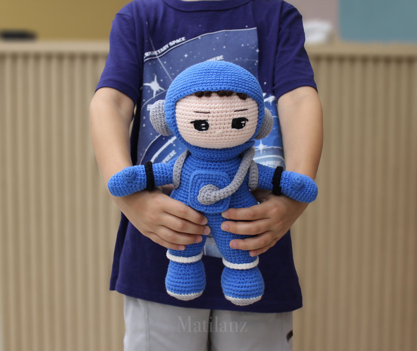 Peluche de astronauta espacial, astronauta tierno con mochila móvil, peluche espacial para niños, astronauta de peluche de crochet, regalos para niños
