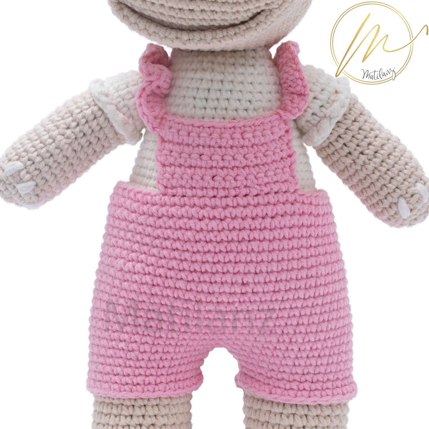 Crochet Hippo - Handmade 11"