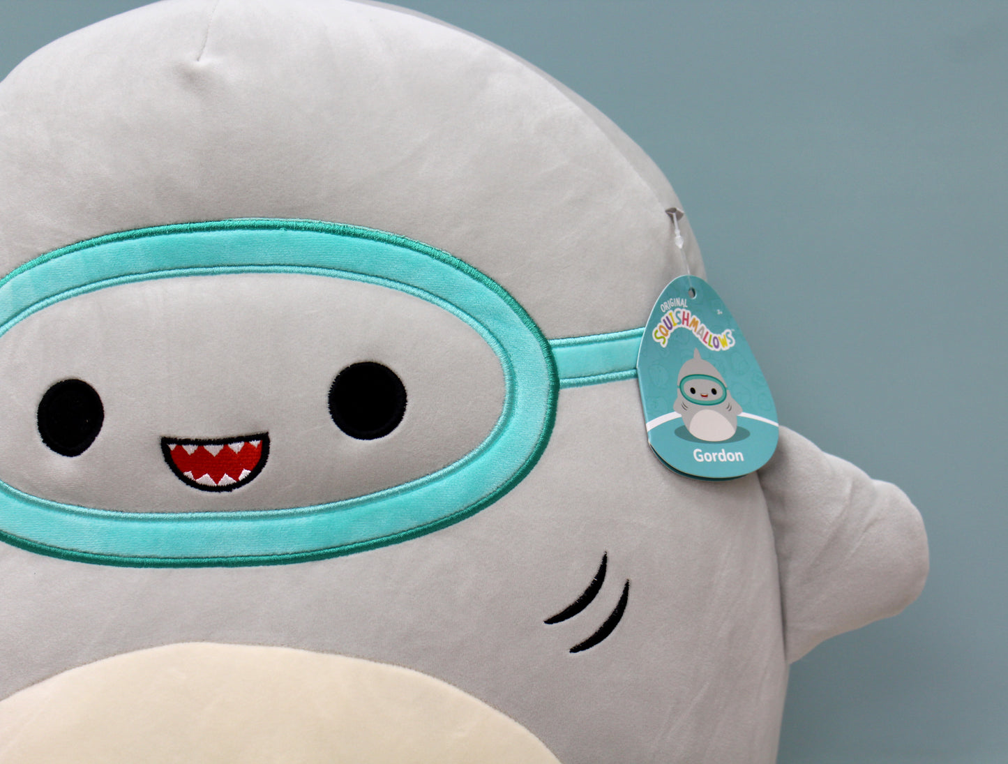 Squishmallows Gordon 16" Large Plush – Shark Character | Just Released