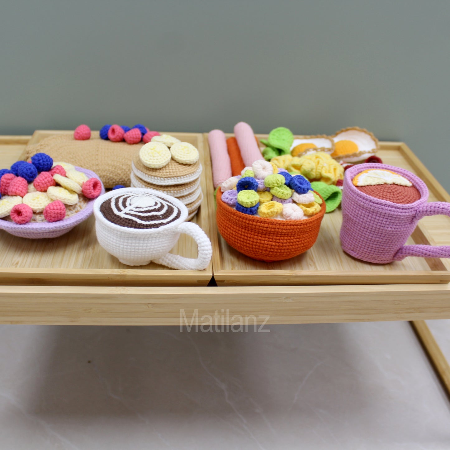 Crochet Pretend Breakfast Set