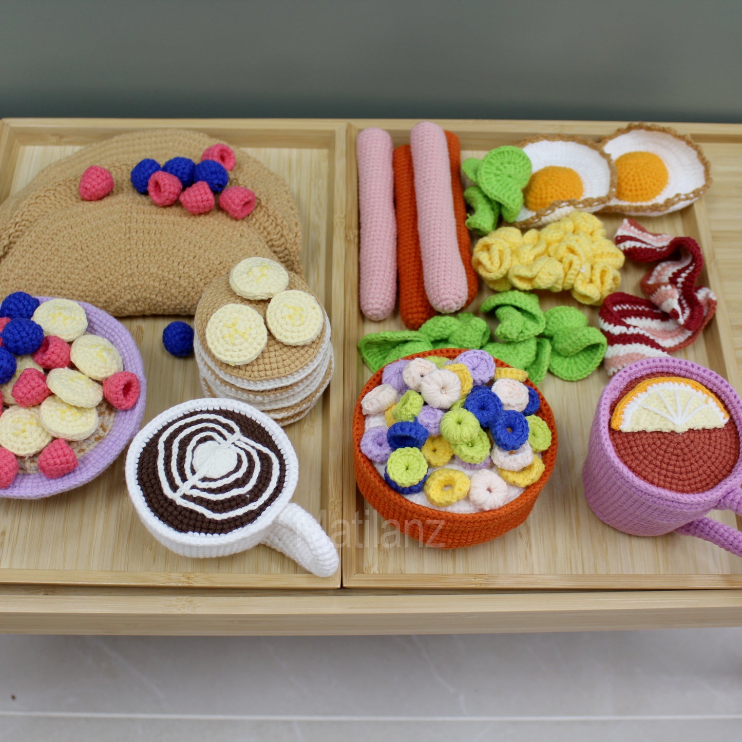 Crochet Pretend Breakfast Set