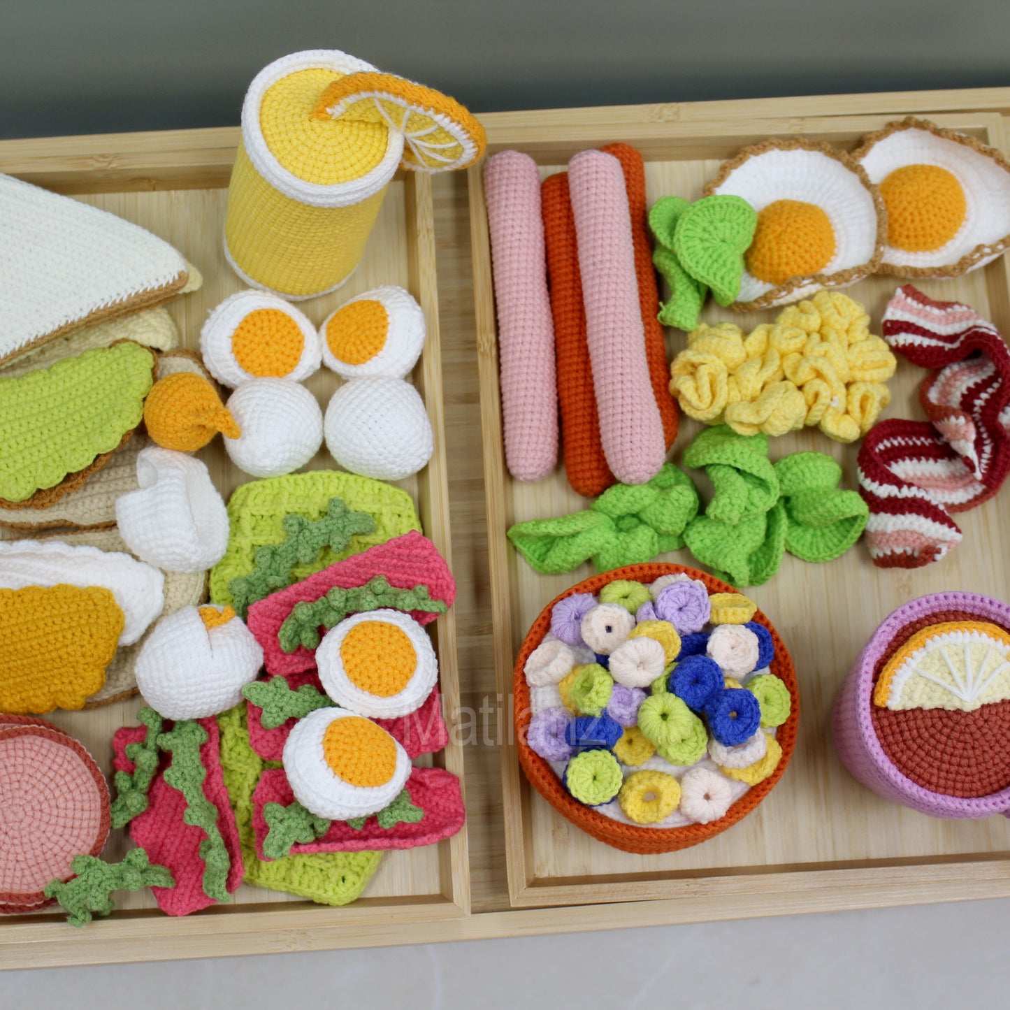 Crochet Pretend Breakfast Set
