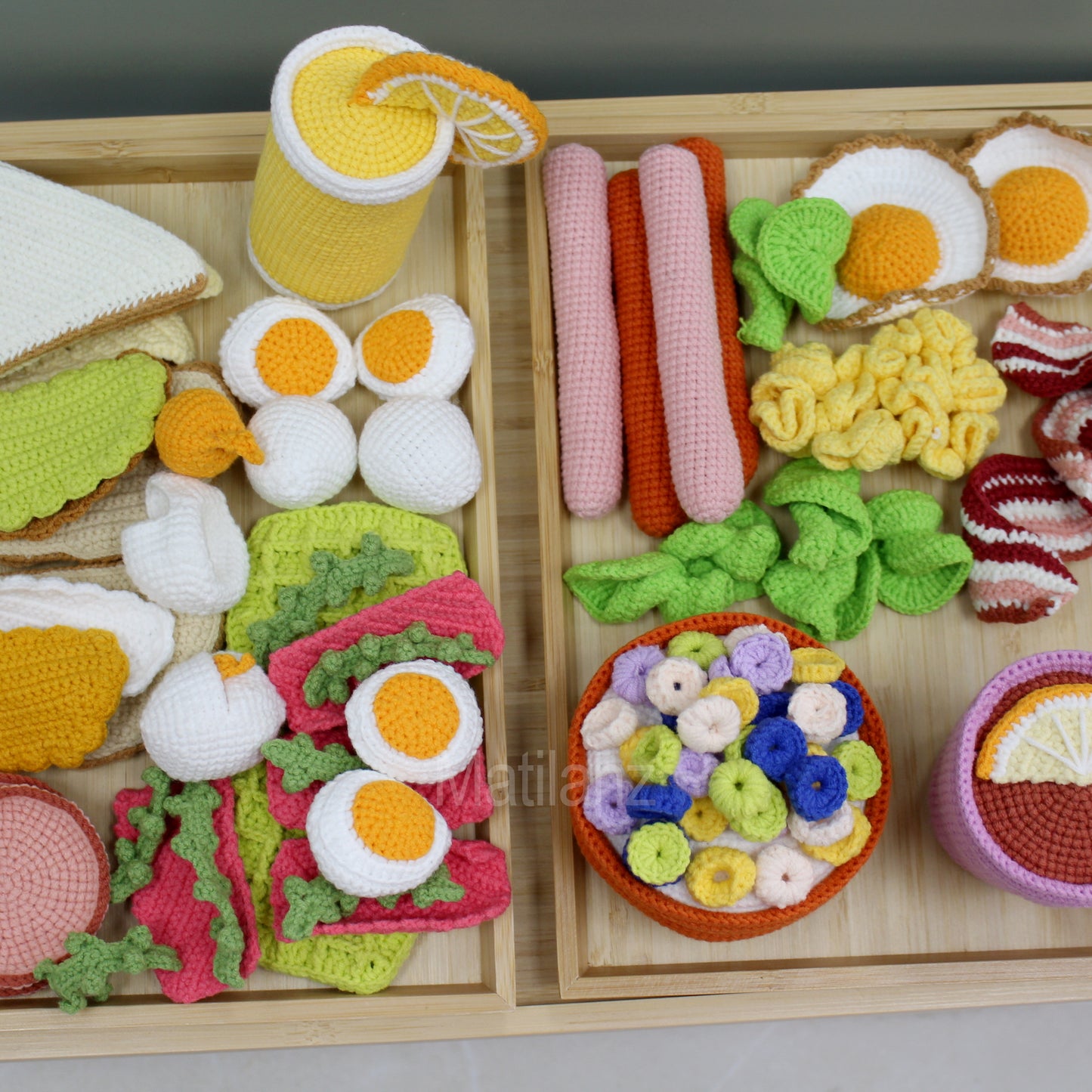 Crochet Pretend Breakfast Set