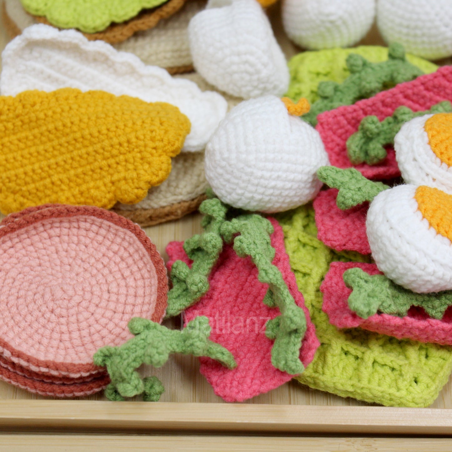 Crochet Pretend Breakfast Set