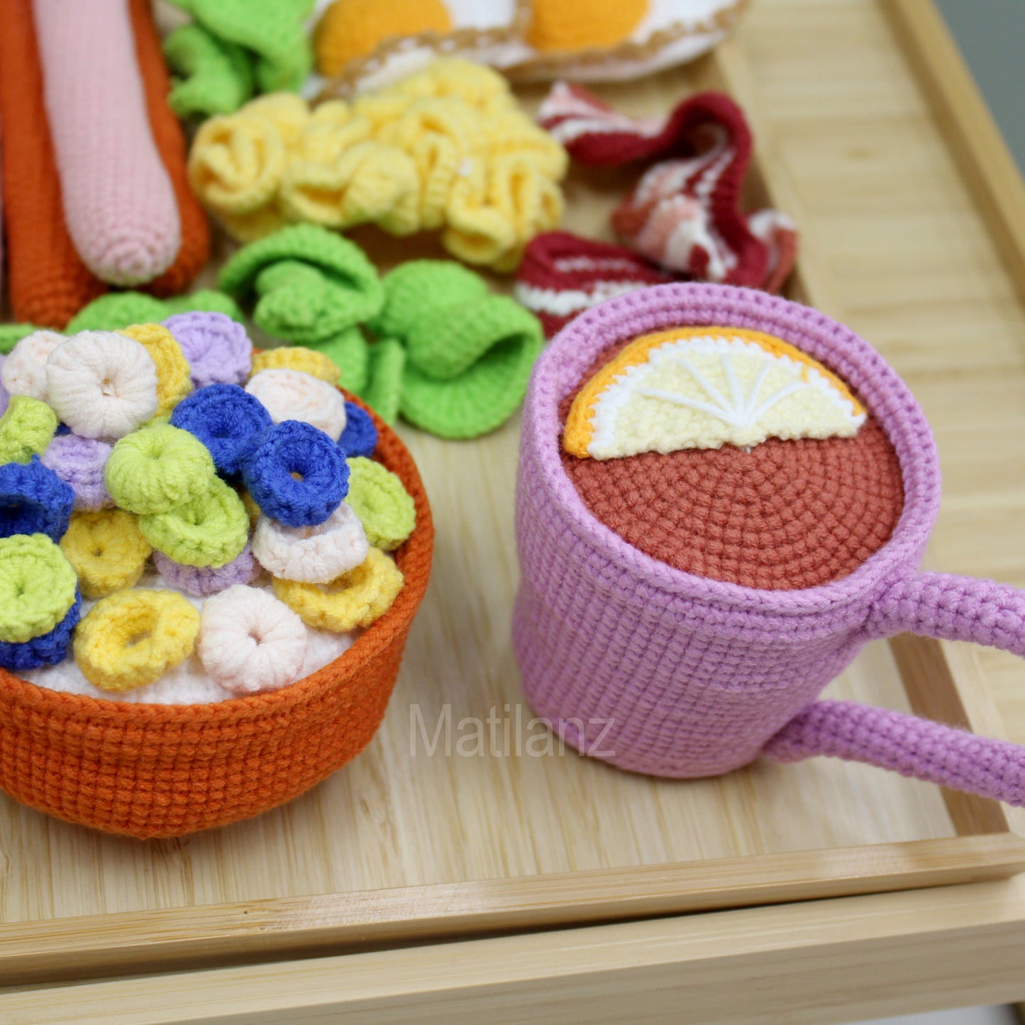 Crochet Pretend Breakfast Set