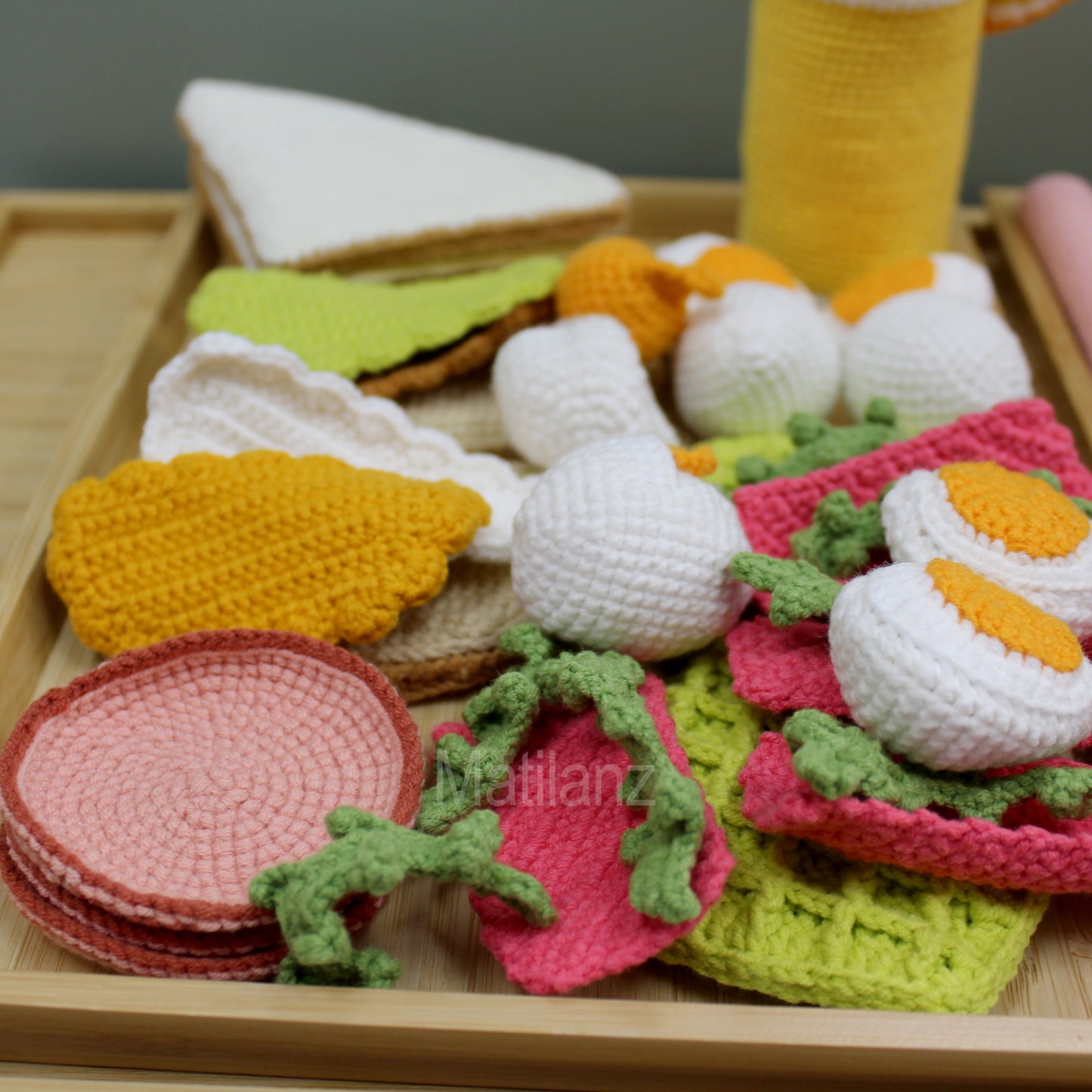 Crochet Pretend Breakfast Set