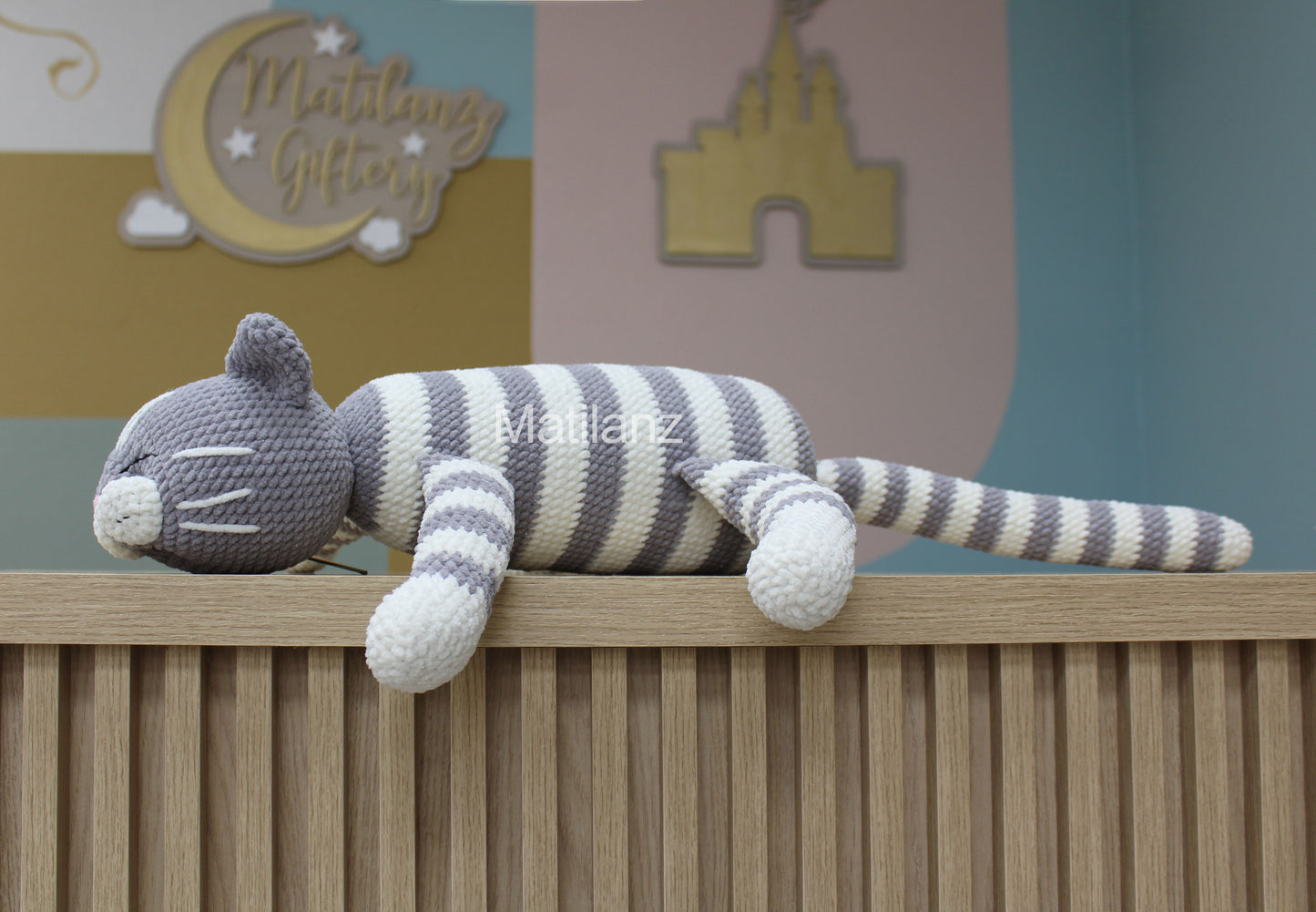Amigurumi Cat - Crochet Lazy Cat - Large 30''